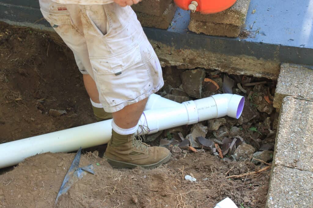 Drainage pipe installing franklin tn