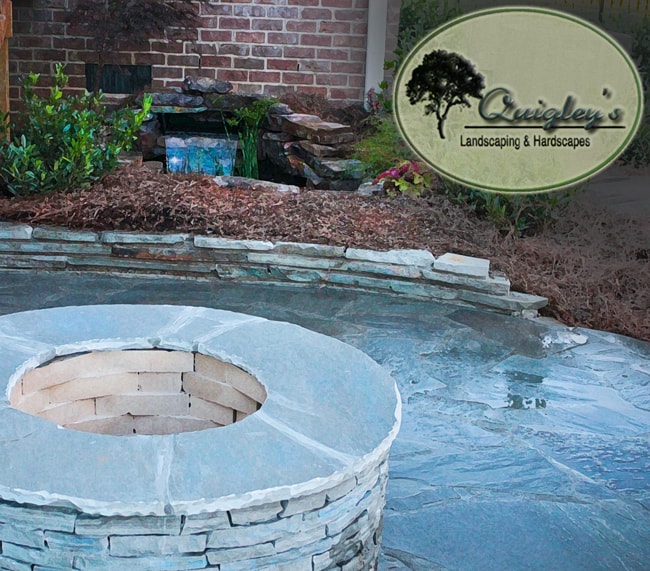 waterfall patio and firepit bell meade tn