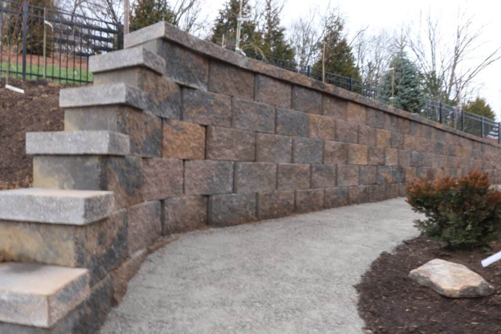 Retaining wall and bed forest hills