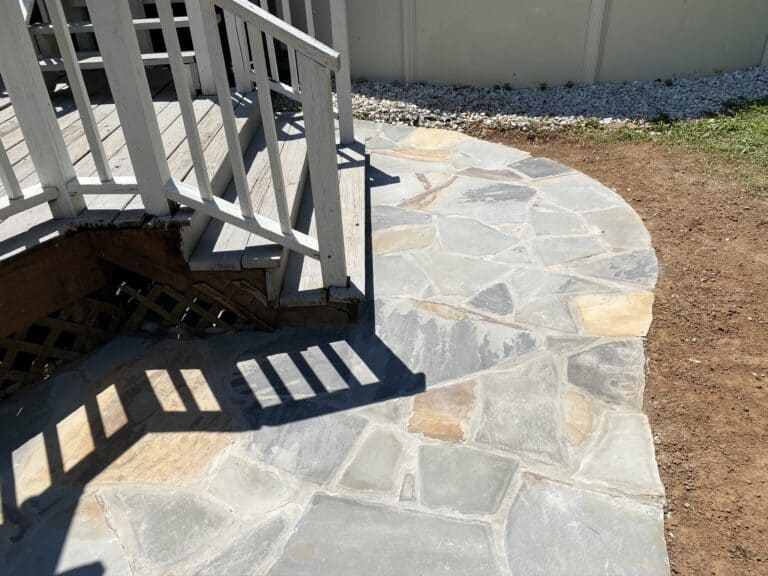 Gray flagstone patio Nolensville