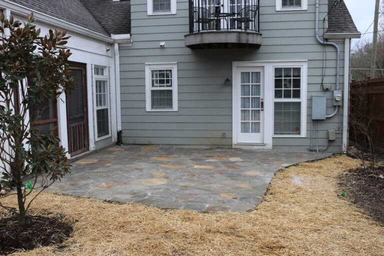 Flagstone patio courtyard Brentwood